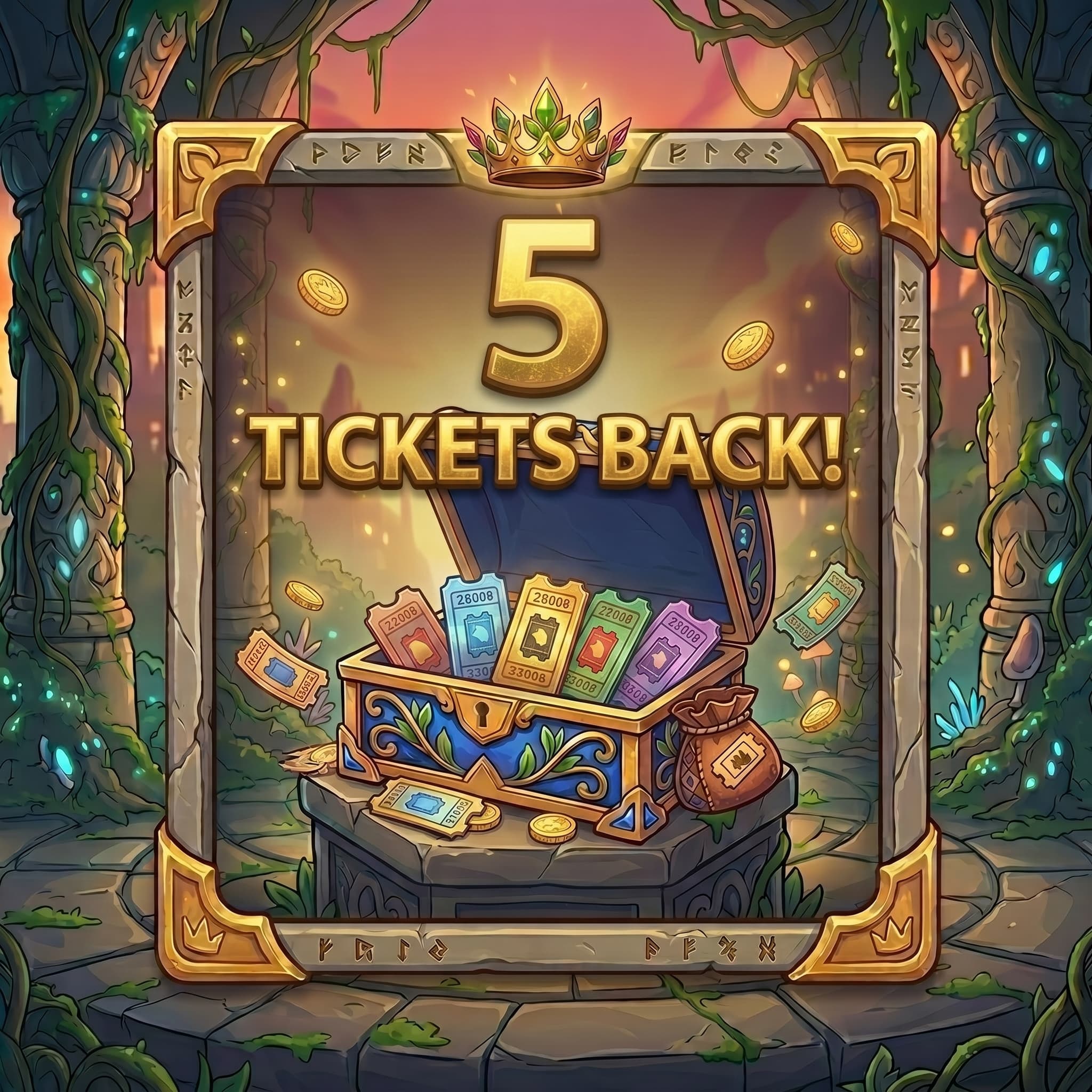 Win 5 Tickets Back